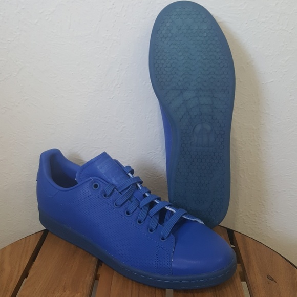 Adidas Stan Smith Adicolor Size 10.5 M Blue S80246 - Picture 6 of 7